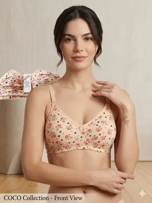 Lawn Printed Summer Season Bra, Comfortable & Lightweight thumbnail 4