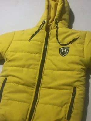 Boy's Yellow Quilted Puffer Jacket Winter Warm 2-10Yrs