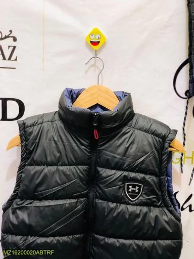 Men Winter Sleeveless Puffer Vest Black M-XL