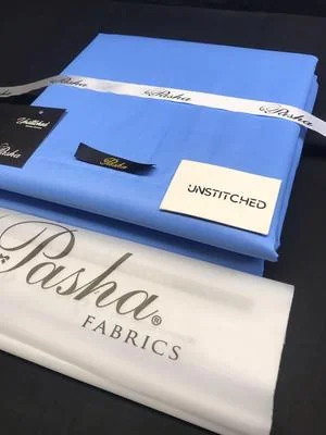 Men's Unstitched Cotton Suit Blue 4.5m