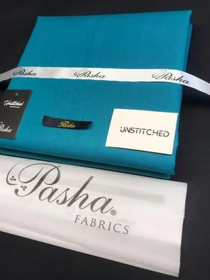Unstitched Cotton Suit Teal for Men Eid Wedding Formal