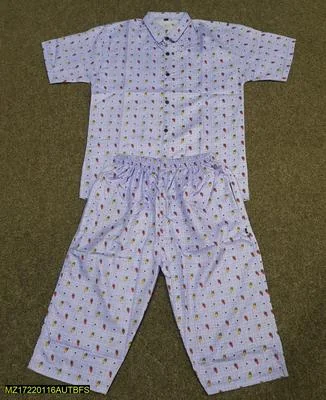 Men Cotton Printed Co-Ord Set Medium to XL thumbnail 3