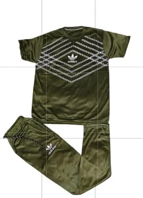 Green Adidas Track Suit for Men Medium to XL