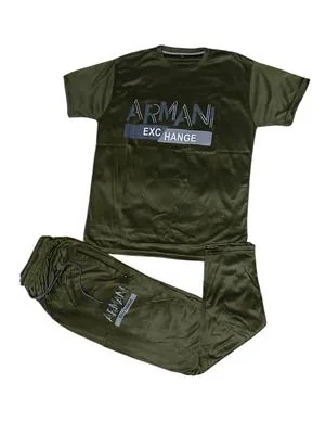 Men Armani Exchange Green Track Suit