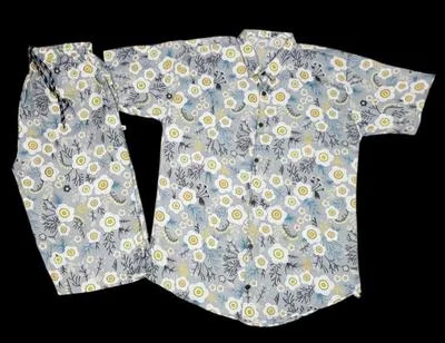 Men Cotton Floral Co-Ord Set Summer Wear