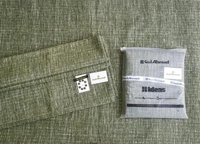 Gul Ahmed Khaddar Men Suit Winter Warm Textured Green