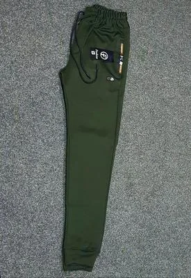 Green Fleece Trousers for Men Winter Casual Wear