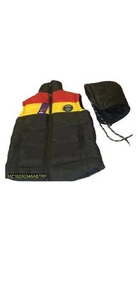 Sleeveless Jacket for Boys 5-10 Years Black Red Yellow