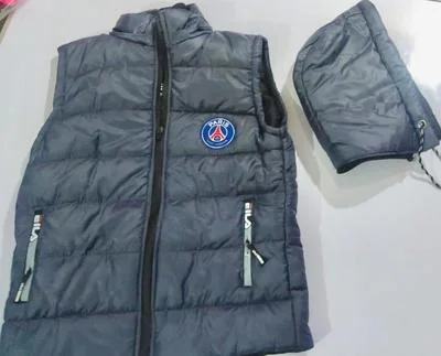 Men's Sleeveless Puffer Vest Paris Saint-Germain Logo