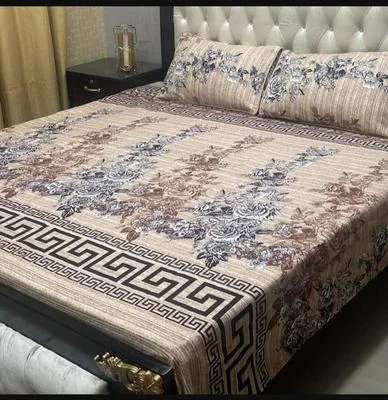 Double Bedsheet Set Crystal Cotton Multicolor Printed