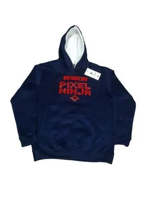 Men Blue Pixel Ninja Hoodie Medium to XL