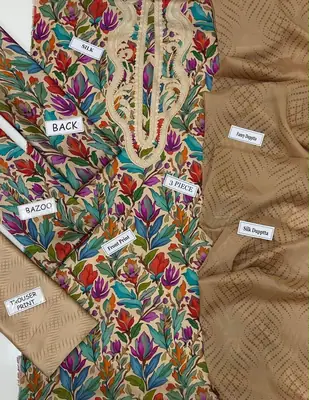 3 Pcs Women's Unstitched Digital Print Suit thumbnail 2