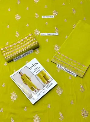 Green Embroidered Lawn 2Pcs Kurta Set for Women thumbnail 2