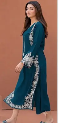 2 Pcs Women's Unstitched Embroidered Suit