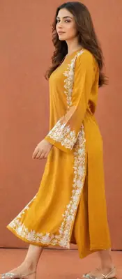 2 Pcs Women's Unstitched Embroidered Suit