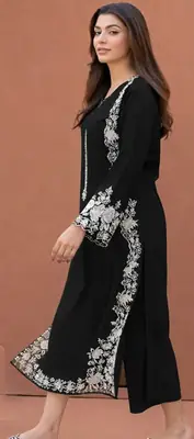 2 Pcs Women's Unstitched Embroidered Suit