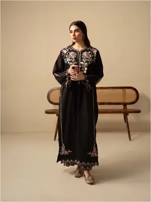 2 Pcs Women's Unstitched Embroidered Suit