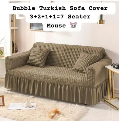 Bubble 7 Seater Jersey Textured Sofa Covers