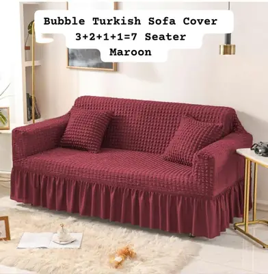 Bubble 7 Seater Jersey Textured Sofa Covers