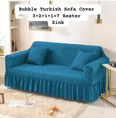 Bubble 7 Seater Jersey Textured Sofa Covers