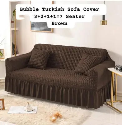 Bubble 7 Seater Jersey Textured Sofa Covers