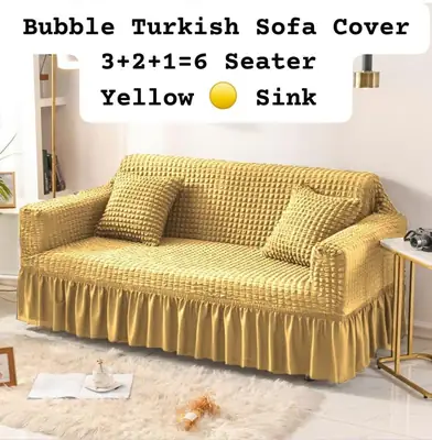 6 Seater Jersey Textured Sofa Covers