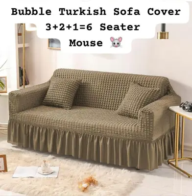 6 Seater Jersey Textured Sofa Covers