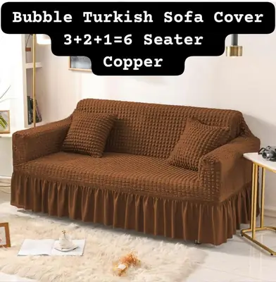 6 Seater Jersey Textured Sofa Covers