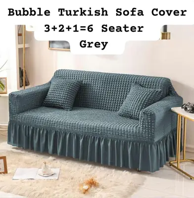 6 Seater Jersey Textured Sofa Covers