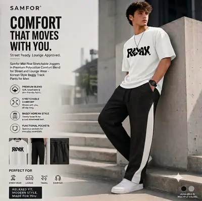 Men's Cotton Plain Track Suit
