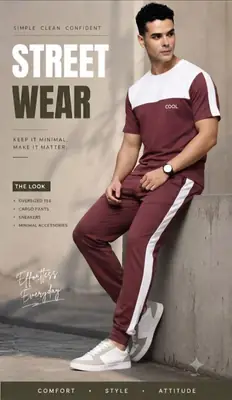 2 Pcs Men's Dri Fit Printed Track Suit