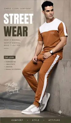 2 Pcs Men's Dri Fit Printed Track Suit