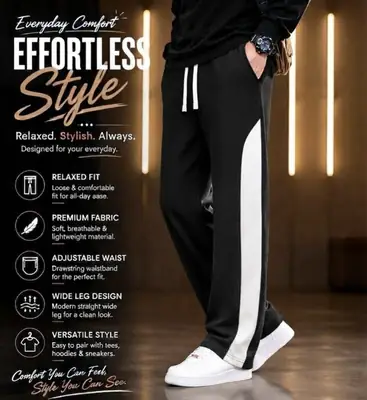 1 Pc Men's Dri Fit Plain Trouser