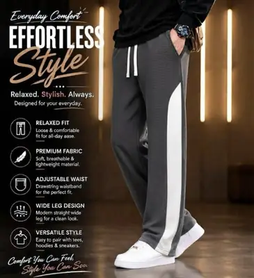 1 Pc Men's Dri Fit Plain Trouser