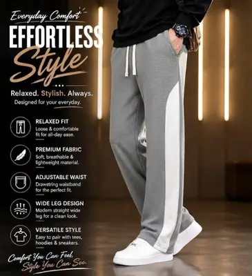 1 Pc Men's Dri Fit Plain Trouser