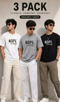 3 Pcs Men's Dri Fit Printed Shirt