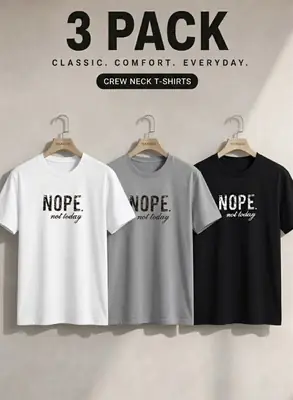 3 Pcs Men's Dri Fit Printed Shirt thumbnail 2