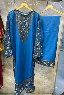Blue Printed Doria Lawn 2PC Women Suit Set thumbnail 2