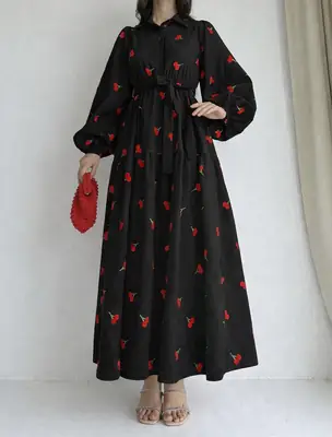 1 Pc Women's Stitched Silk Printed Maxi thumbnail 2