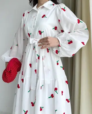 1 Pc Women's Stitched Silk Printed Maxi