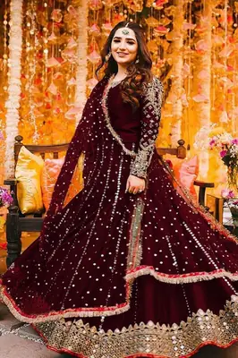 3 Pcs Women's Stitched Silk Embroidered Maxi Suit