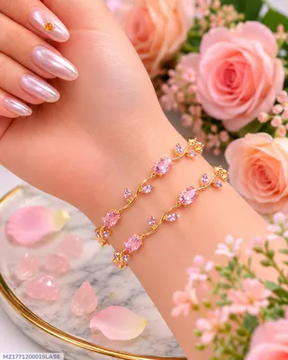 Multicolor Charm Bracelets - Set of 2 Pcs for Stylish Accessorizing
