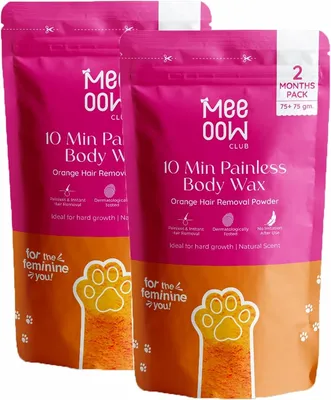 Meow 10 Min Painless Body Wax 50g Orange thumbnail 3
