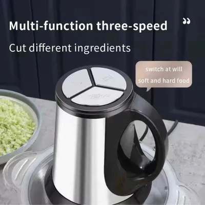 Portable Electric Meat Chopper 3L Stainless Steel thumbnail 6