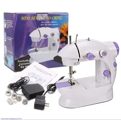 Mini Sewing Machine 5cm Double Thread Portable Black thumbnail 1