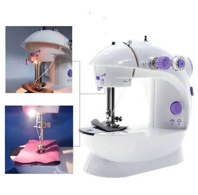 Mini Sewing Machine 5cm Double Thread Portable Black thumbnail 2