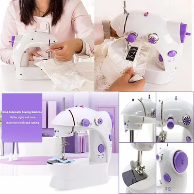 Mini Sewing Machine 5cm Double Thread Portable Black thumbnail 3