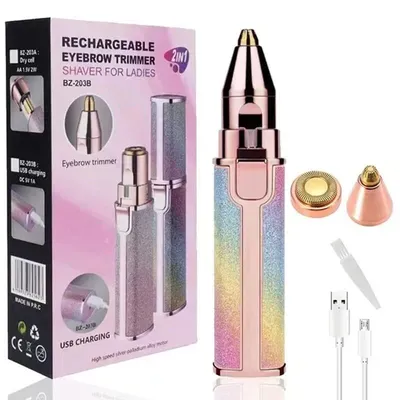Rechargeable Eyebrow Trimmer for Women & Men Multicolor