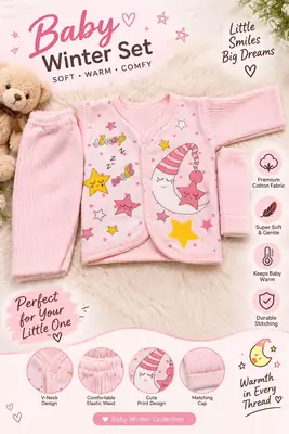 2 Pcs Boy's Fleece Printed Tracksuit