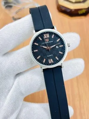 Men's Magnet Strap Watch Black Round Dial Casual Daily Wear thumbnail 2